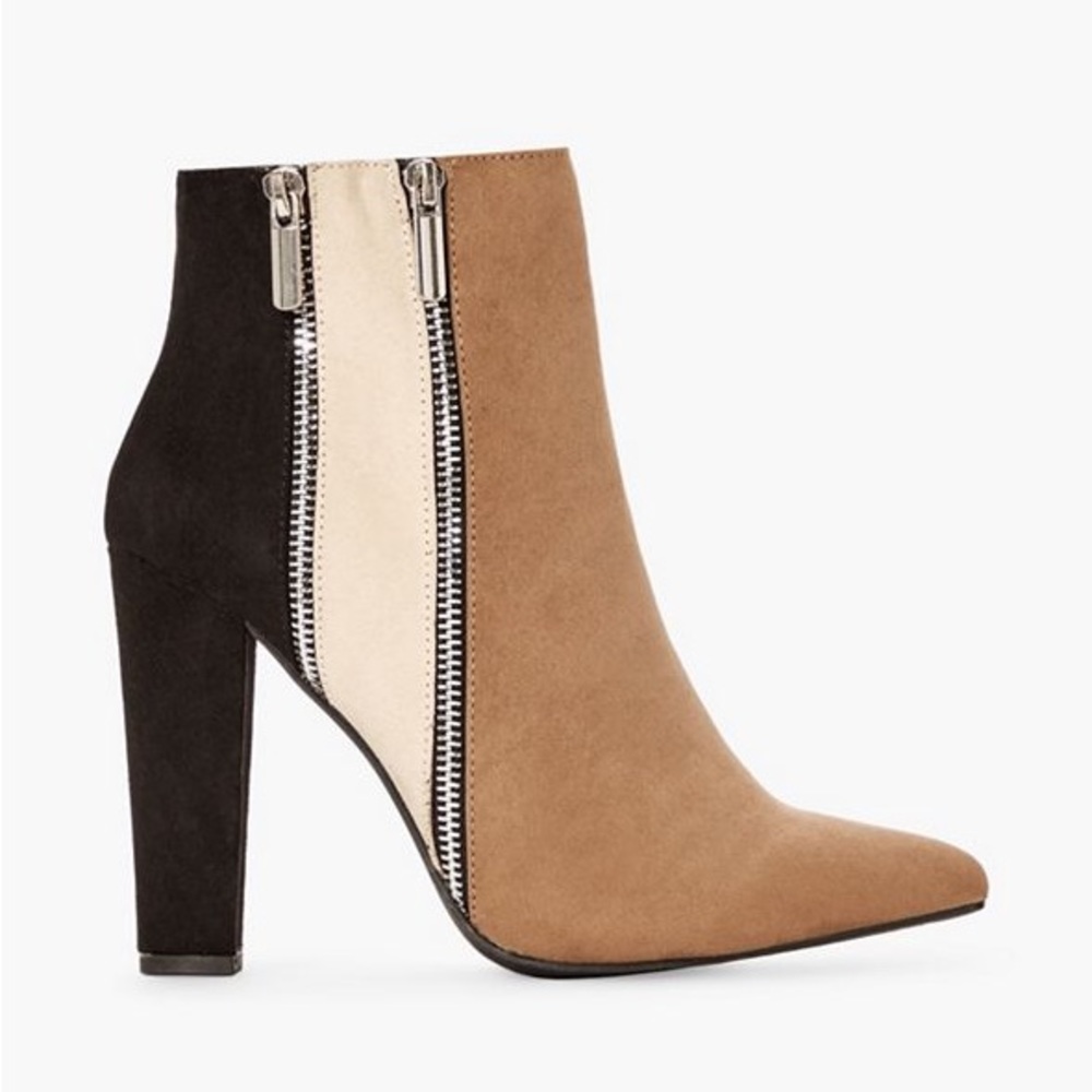 JustFab Remi Colorblock Booties Size 9